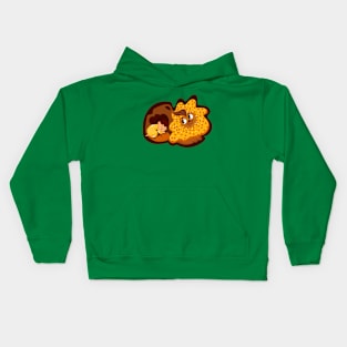 sleeping with a lion Kids Hoodie